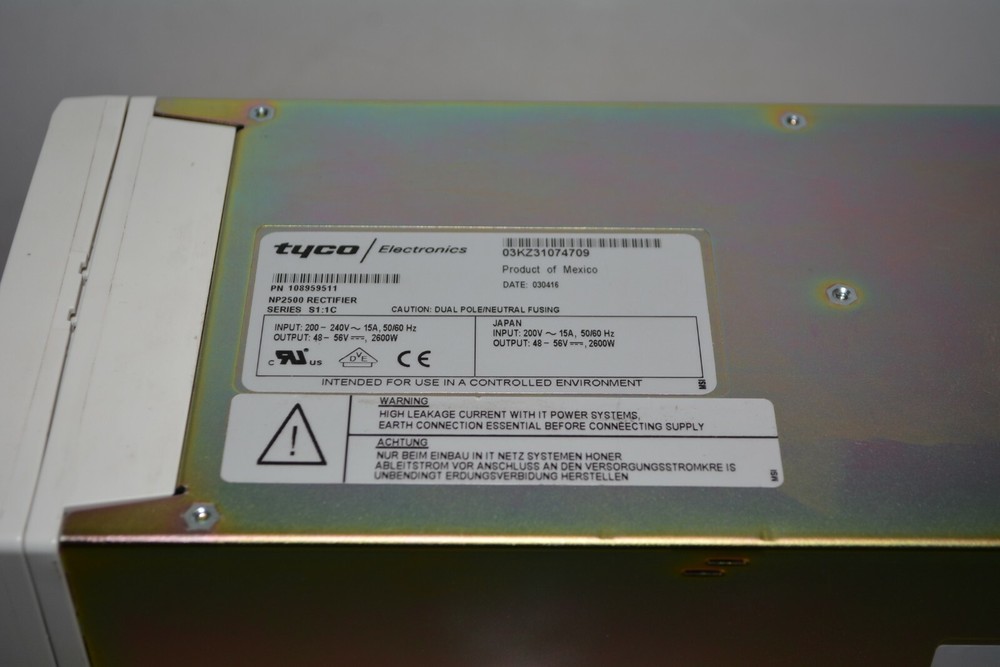 Tyco NP2500 Rectifier S1:1C #M124