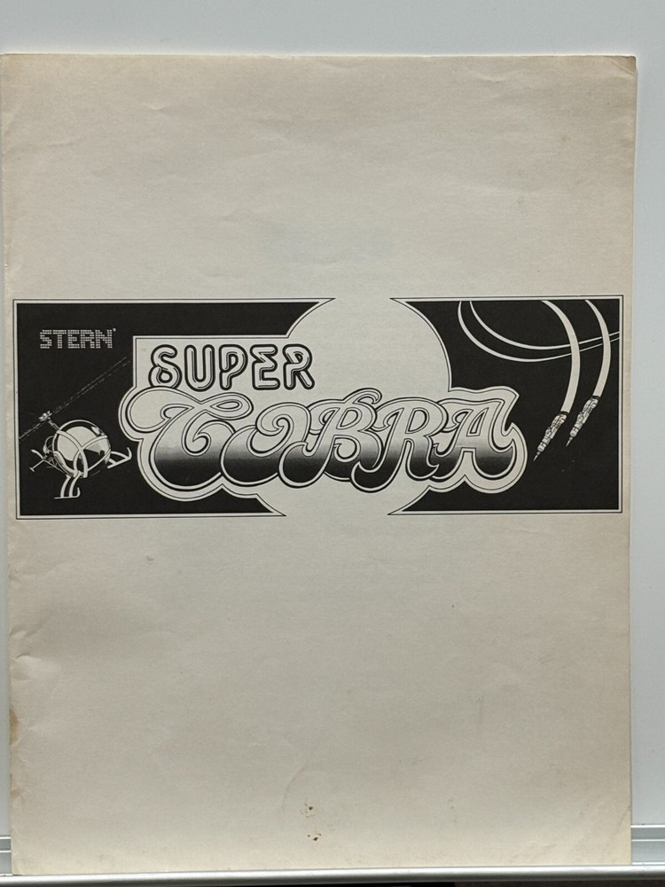 ORIGINAL-STERN-SUPER COBRA-ARCADE-SCHEMATICS
