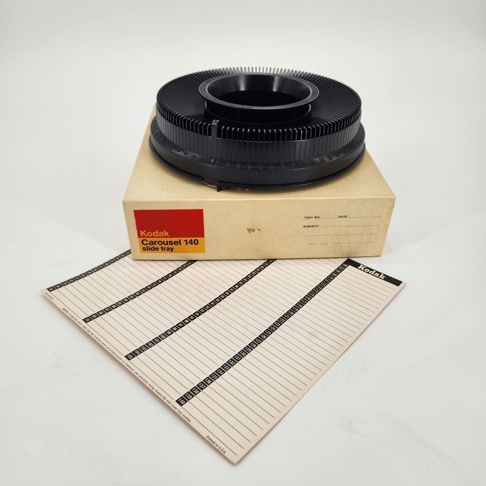 Kodak Carousel 140 Slide Trays Black