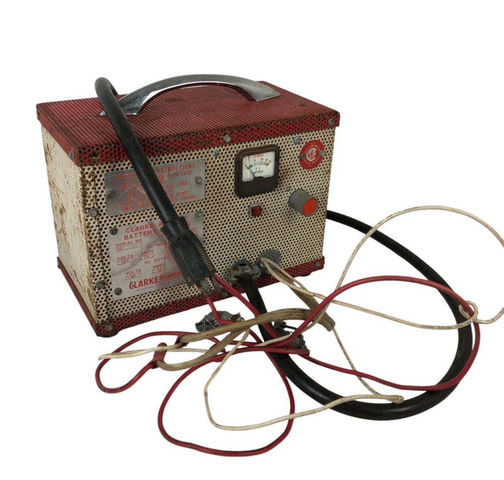 Vintage Clark-a-Matic Studebaker Floor Machine Battery Charger