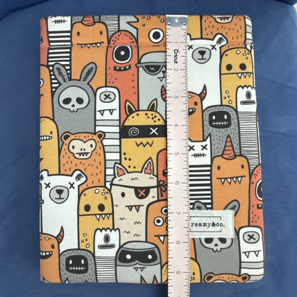 Monsters & Friends Fabric Book Sleeve Protector Dreamy&Co