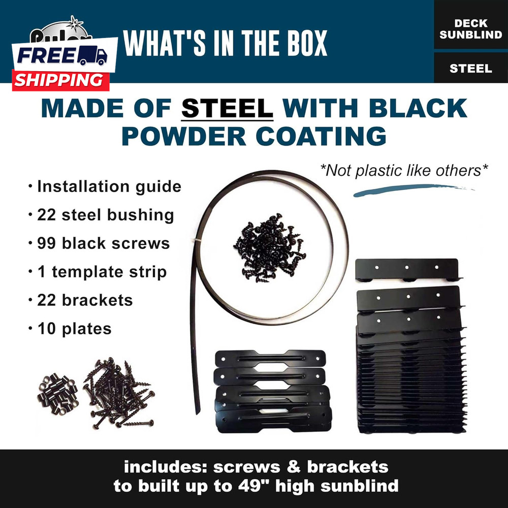 Deck Sunblind System 11060 n Louvers Bracket Shutter Hardware Kit