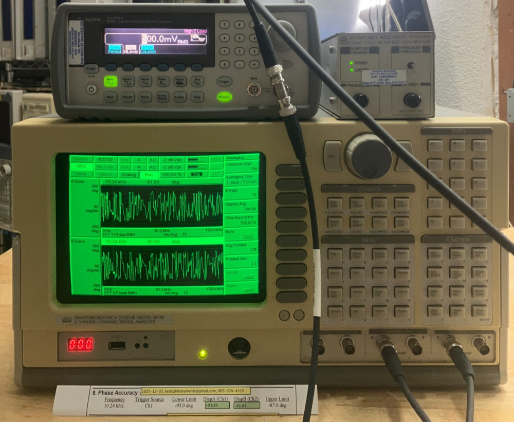 Stanford Research SR785 Two-Channel Dynamic Signal Analyzer