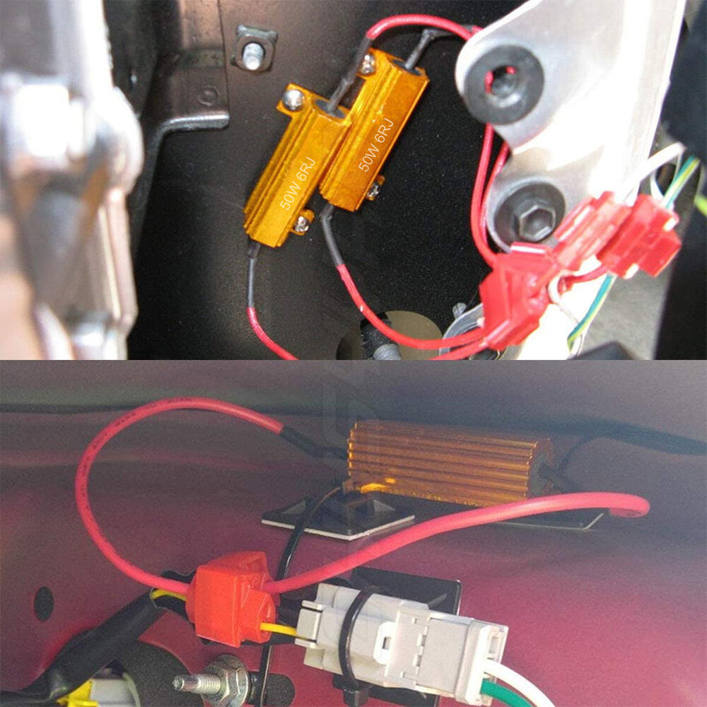 2pcs LED Rear Turn Signal Load Resistor Adapter Anti Hyper Flash Error Canceler