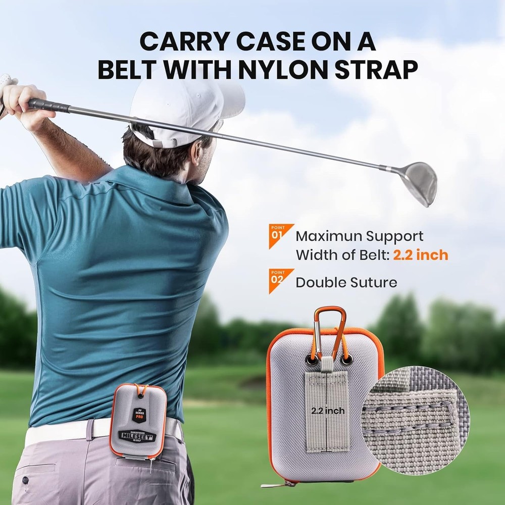 Durable Hard Shell Golf Rangefinder Case - Water and Scratch Resistant Design