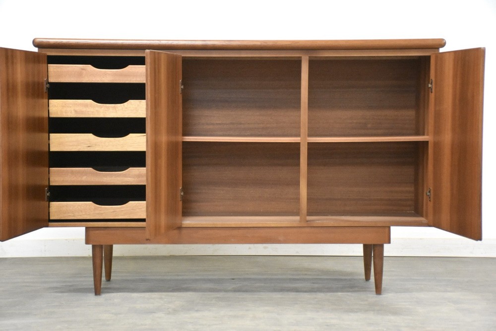 Danish Teak Mid Century Modern Credenza Cabinet