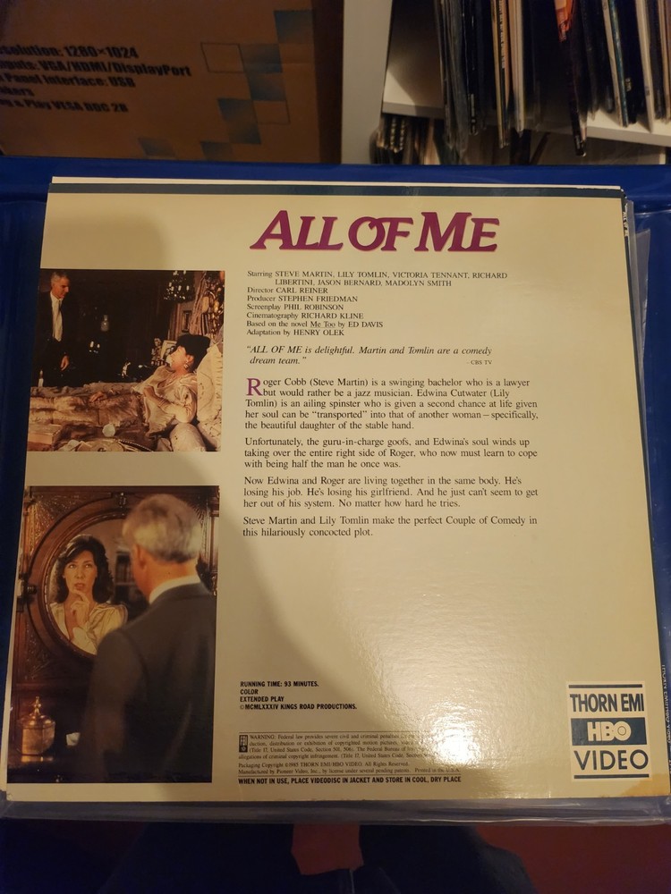 All of Me Laserdisc