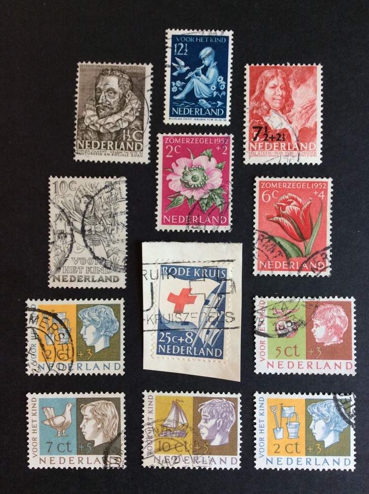 BroadviewStamps Netherlands 12 used VF stamps