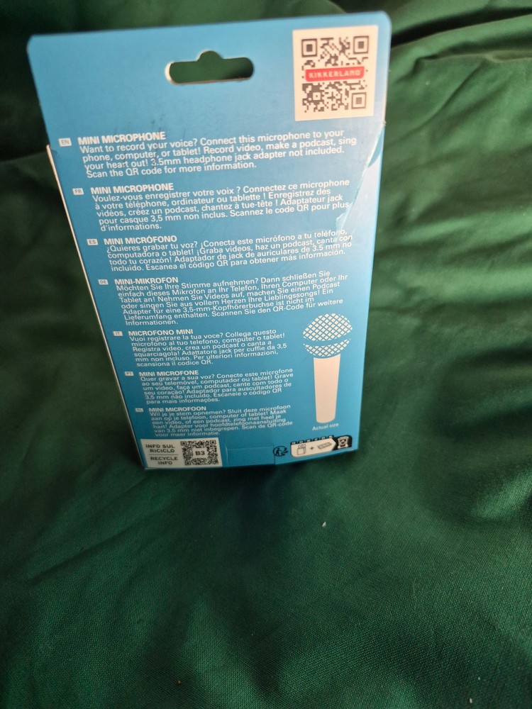 Mini Kikkerland Karaoke Microphone
