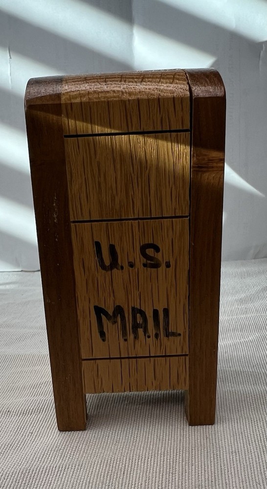 Handmade Mailbox Holder For Roll Of Stamps