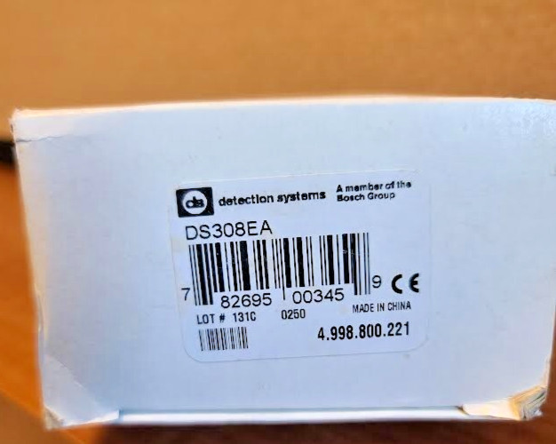 Bosch DS308EA Microprocessor based Quad PIR Intrusion Detector