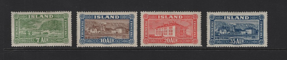 ICELAND SC#144-147 -- MH, VF, PARTIAL SET --