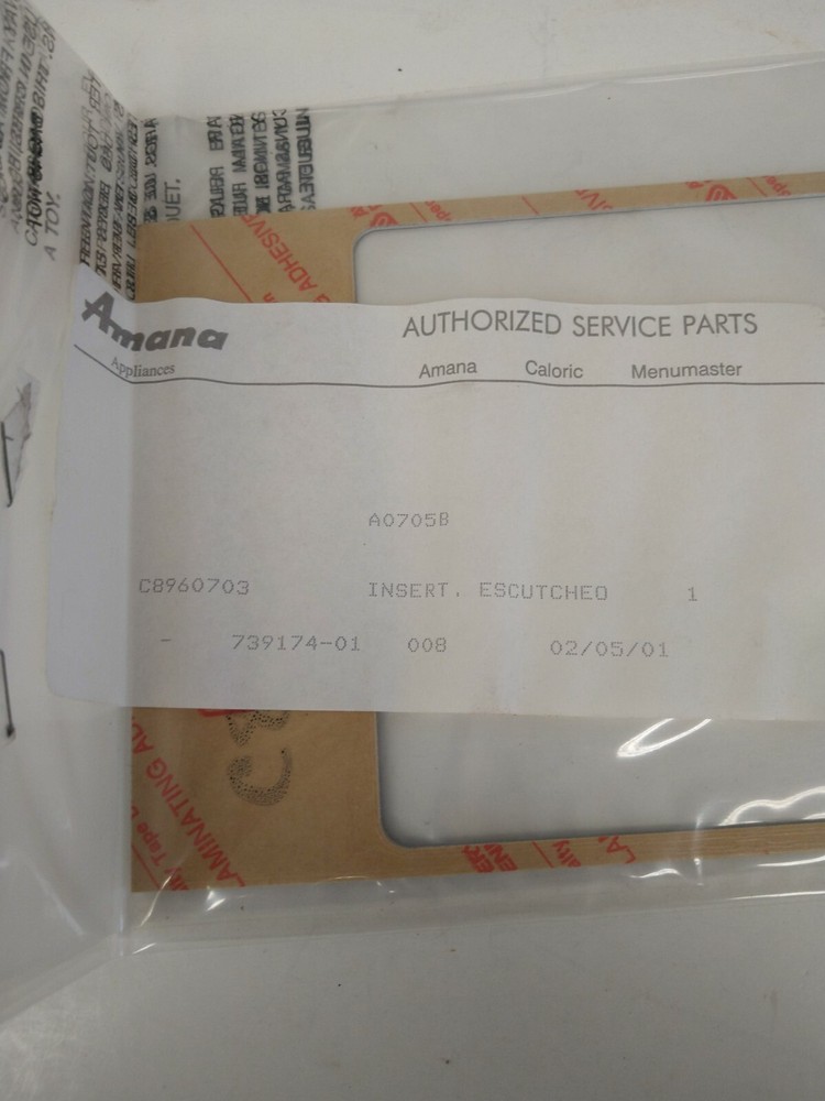 Amana Escutcheon Insert C8960703