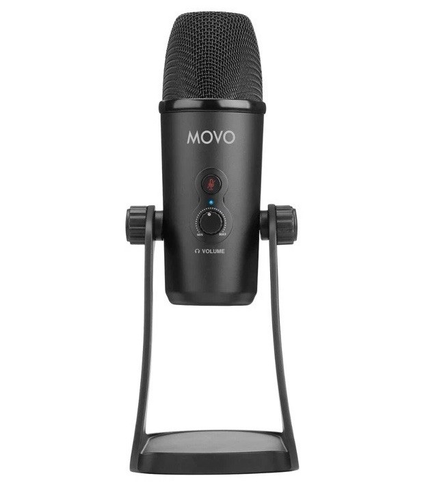 Movo UM700 Desktop USB Microphone for Computer with Stand & Four Pickup Patterns