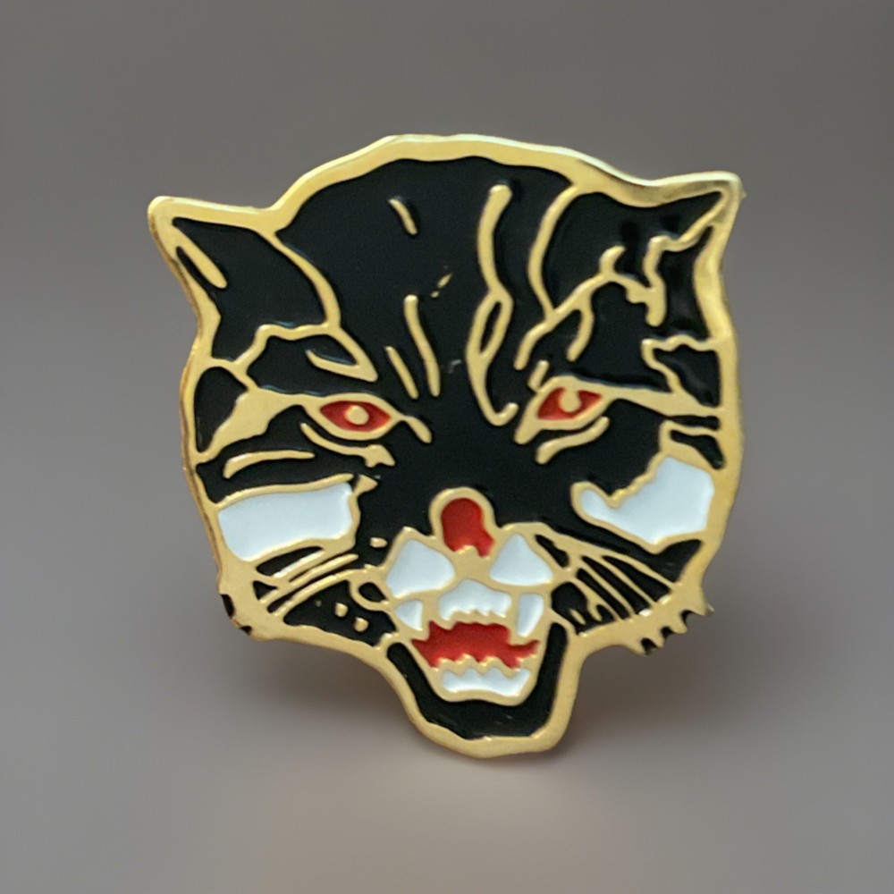 Wildcat Black Cat Backpack Hat Lapel Pinback Pin