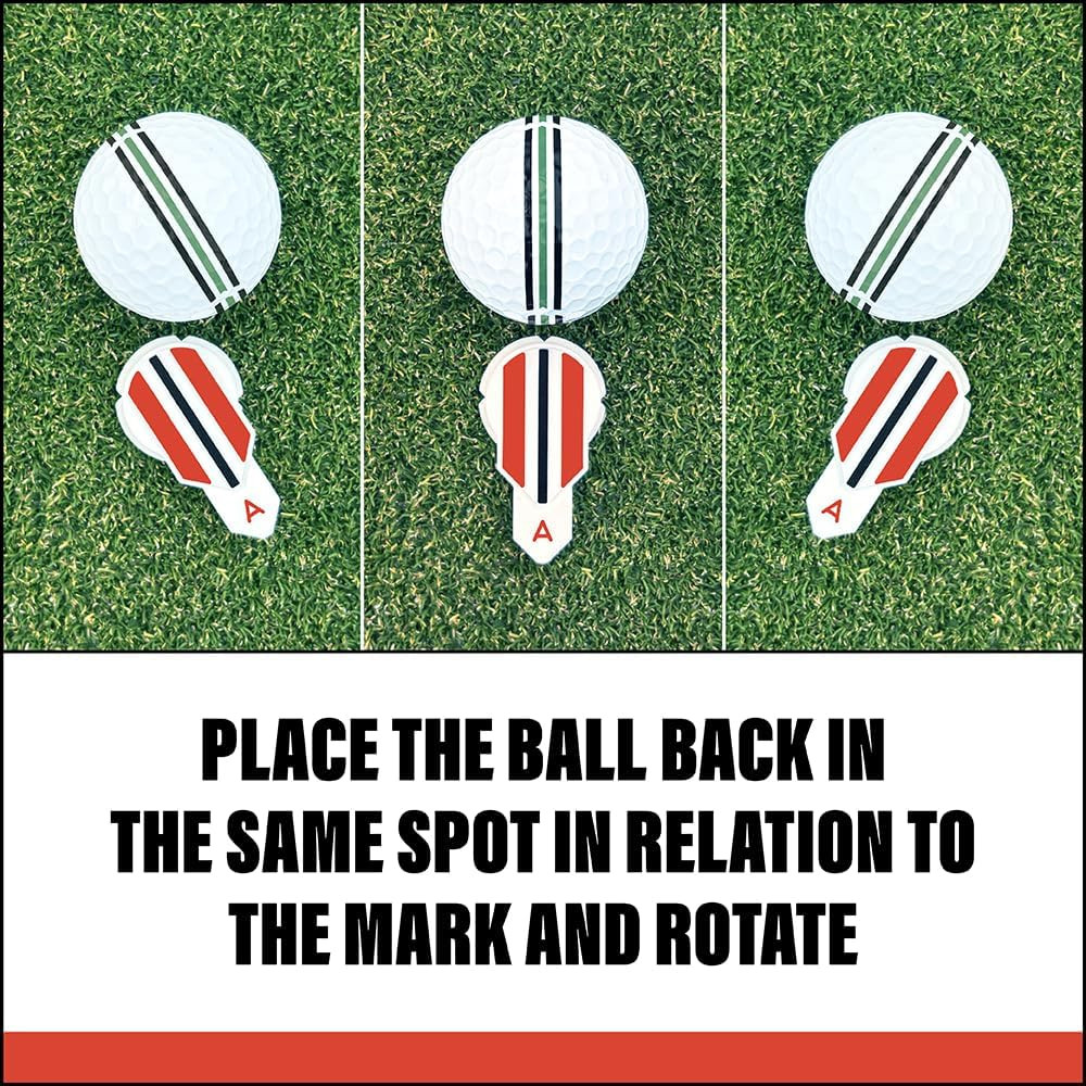 Putting Alignment Aid Tool - Golf Ball Marker - Rotate to Aim - Golf Gift Access
