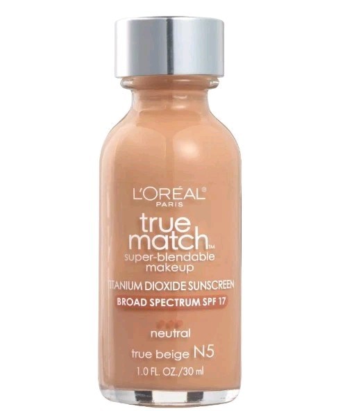 L'Oreal N5 TRUE BEIGE True Match Super Blendable Liquid Makeup Foundation