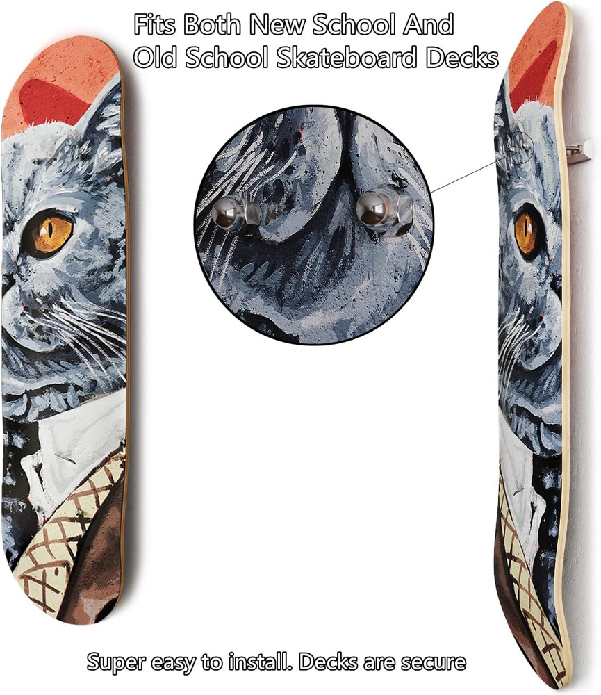 Skateboard Deck Display Wall Mount,Skate Deck Display Wall Mount for Skatebord D