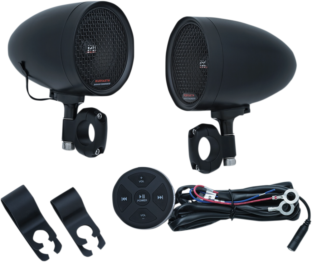 Kuryakyn Road Thunder® MXT 7/8" & 1" Handlebar Speaker Kit Harley Davidson