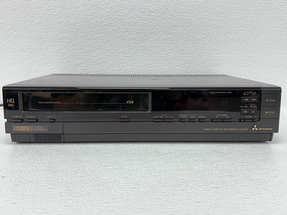 PRE OWNED | Mitsubishi HS-339UR VCR VHS Player - Black