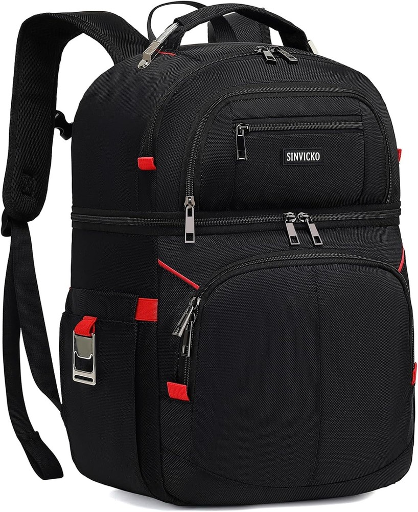 Insulated Cooler Backpack,Double Deck Leak Proof Cooler Bag,Insulated Backpac...