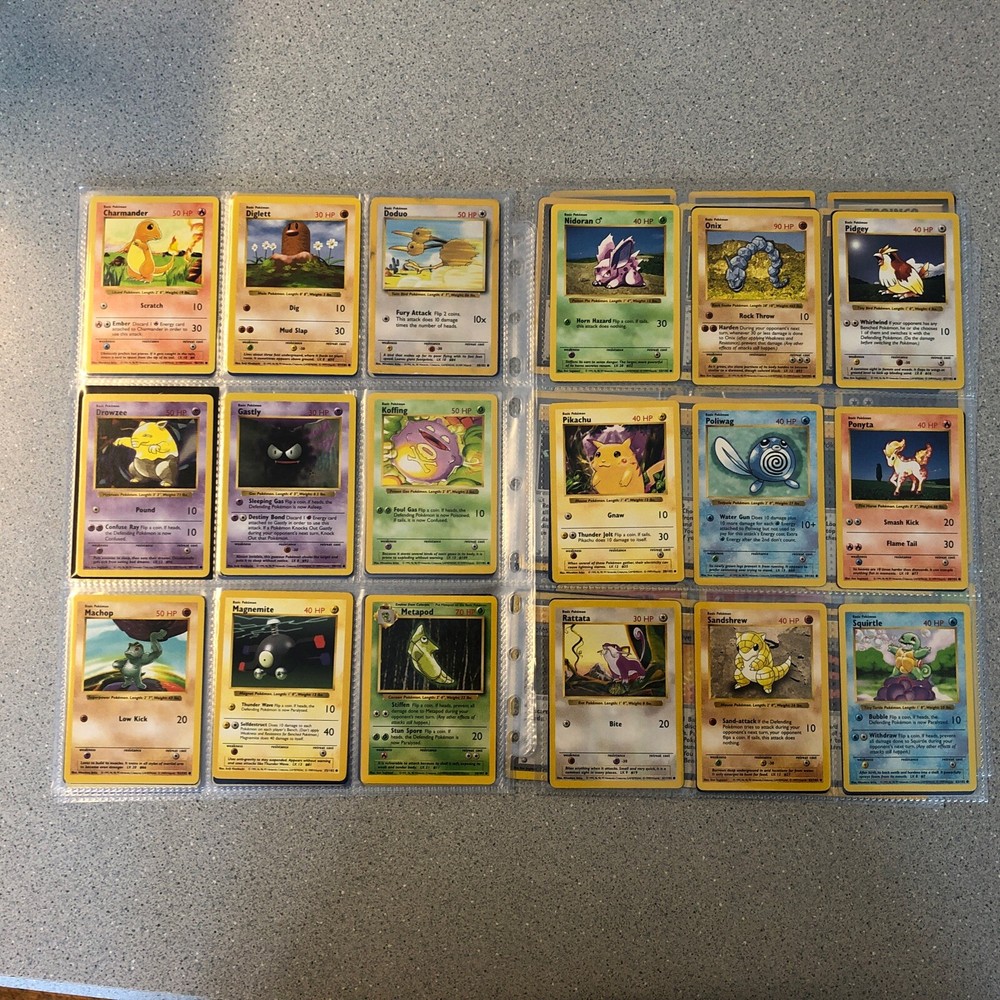 Base Set Complete All Shadowless Holos Near Mint Blastoise