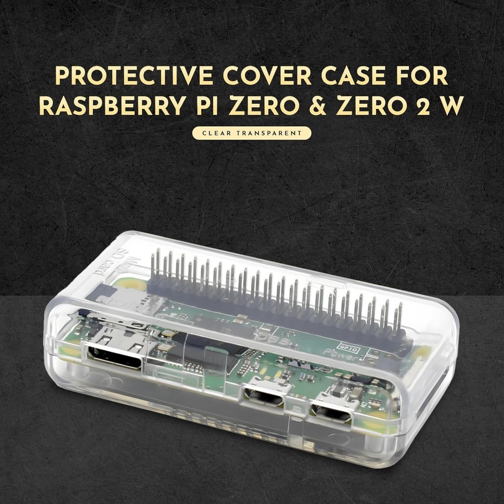 Protective Raspberry Pi Zero Case - Wall Mount, All Ports Accessible