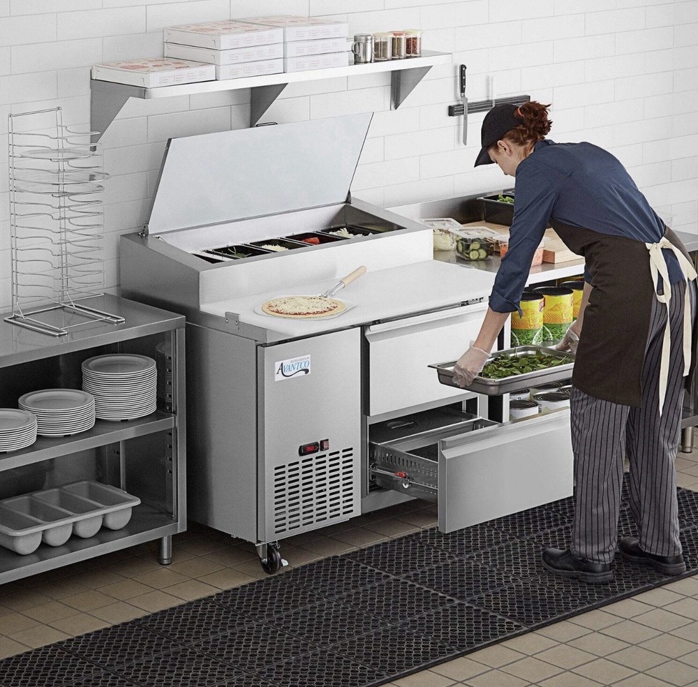 44" 2 Drawer Refrigerated Pizza Prep Table