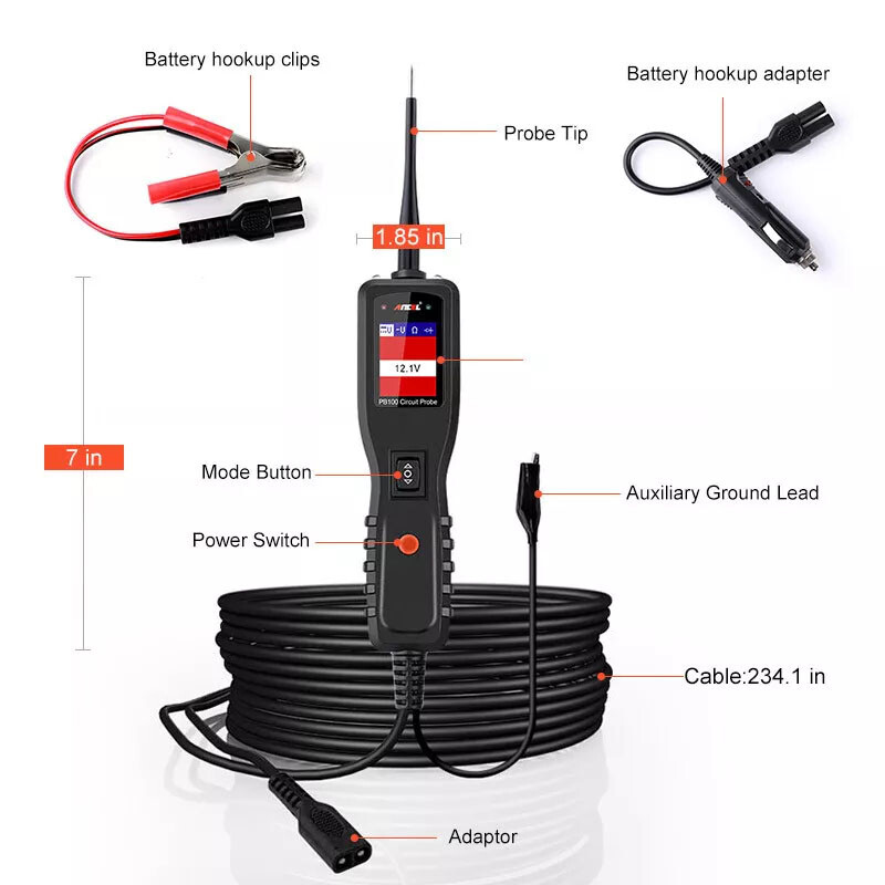 Ancel PB100 Car Circuit Probe Electrical Integrated Voltage Power Scanner Tool
