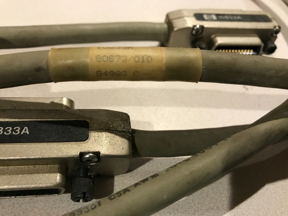 (2) HP 10833A GPIB Cable 8120-3445 1 Meter - Hewlett Packard