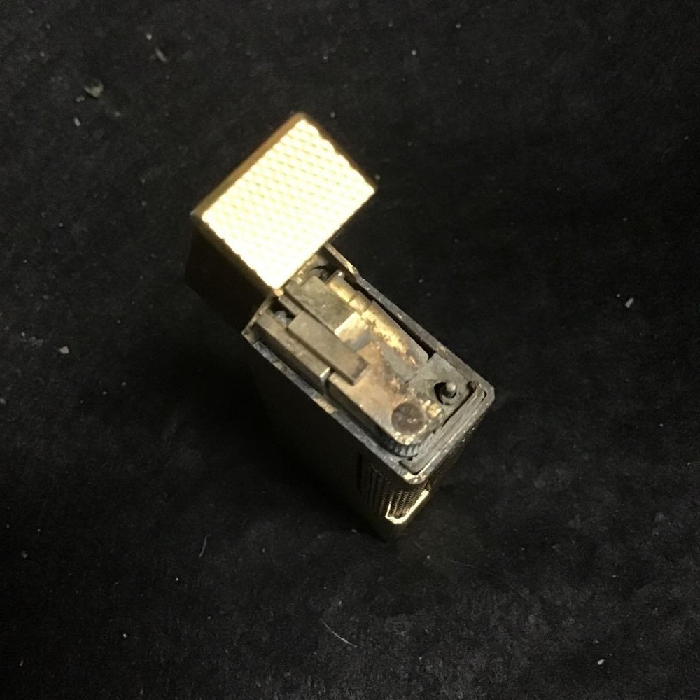 Overhauled Dunhill Rollagas lighter Gold without box