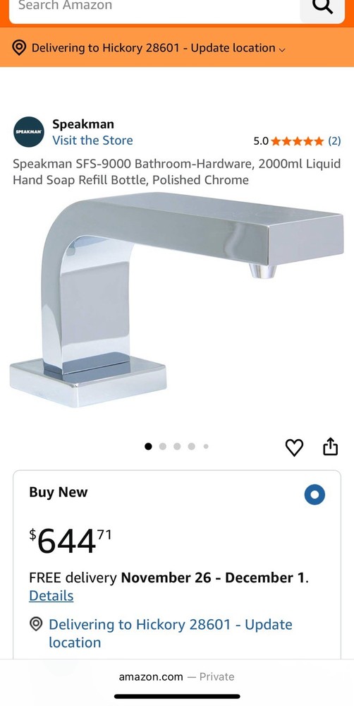 Speakman Sensorflo Deck Mounted Electronic Soap Dispenser SFS-9000