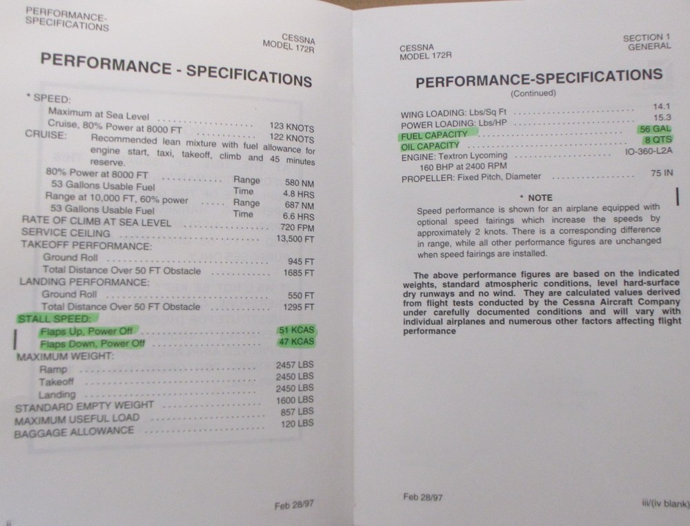 Skyhawk Model 172R Information Manual