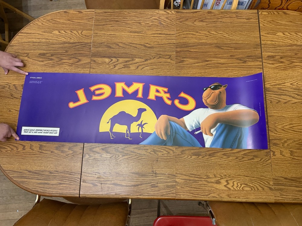 1997 Camel Cigarette Large Plastic Advertising Poster