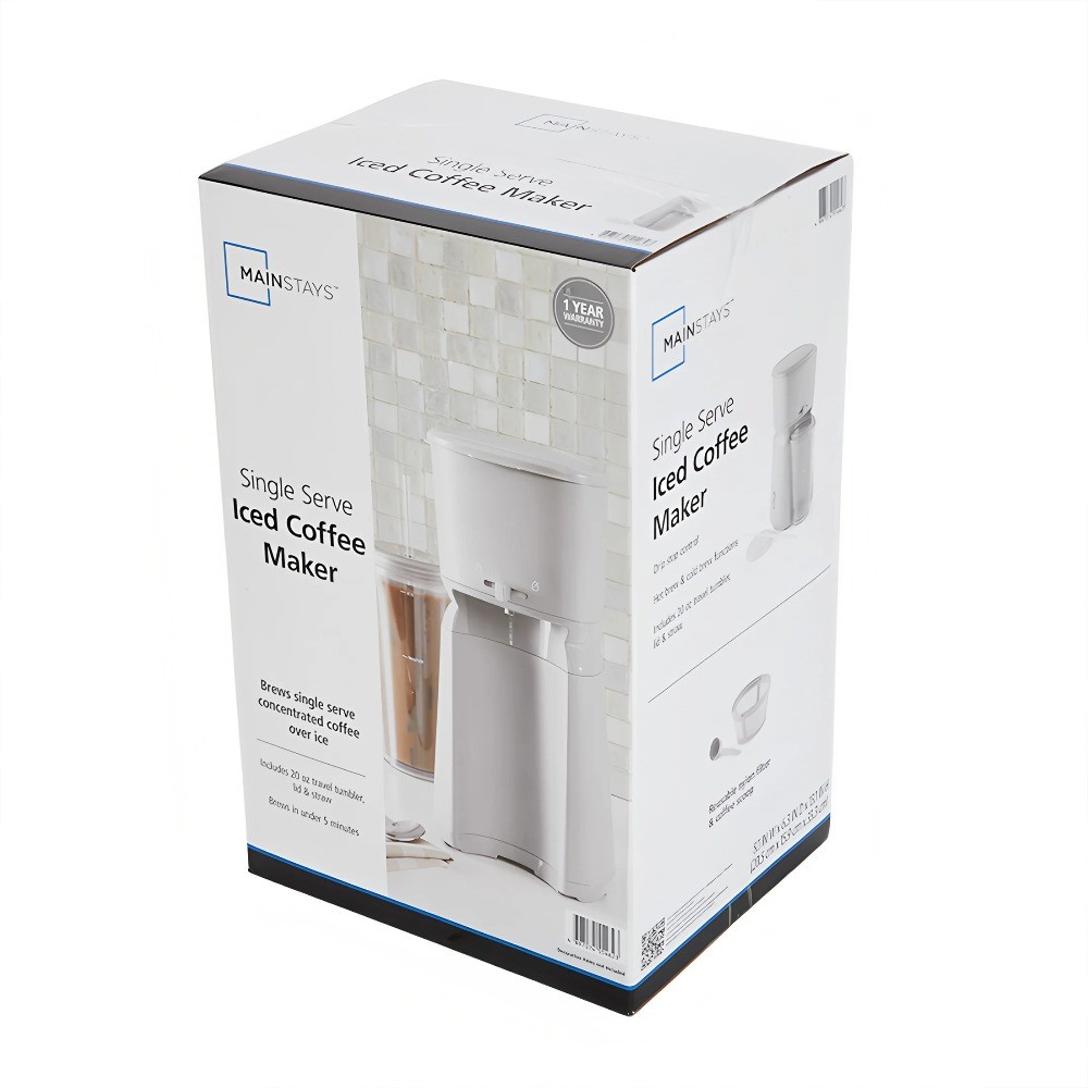 Single Serve Iced Coffee Maker, Soft Silver