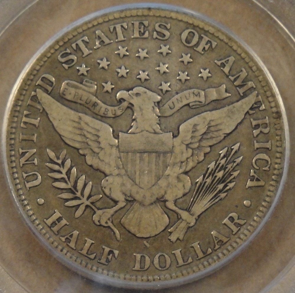 1898-S Barber Half Dollar PCGS VF20