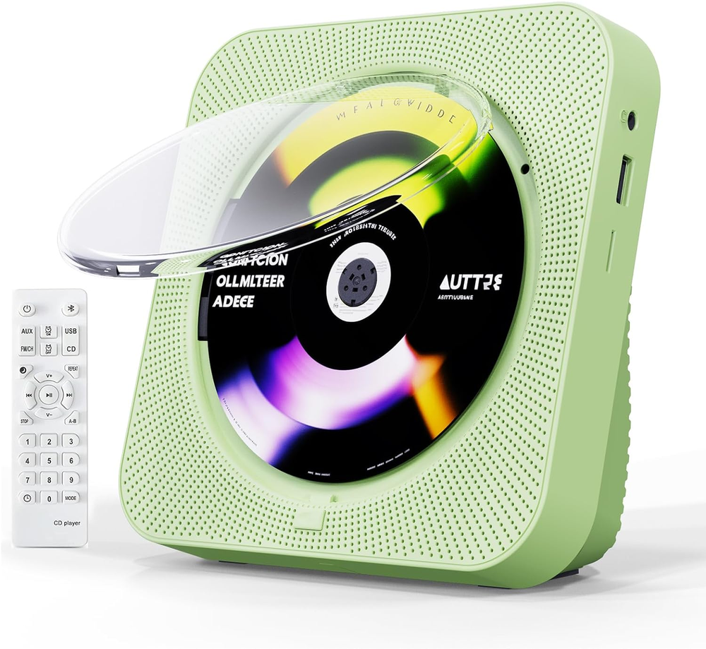 CD Player Portable with Bluetooth,Desktop CD Player with Remote Control