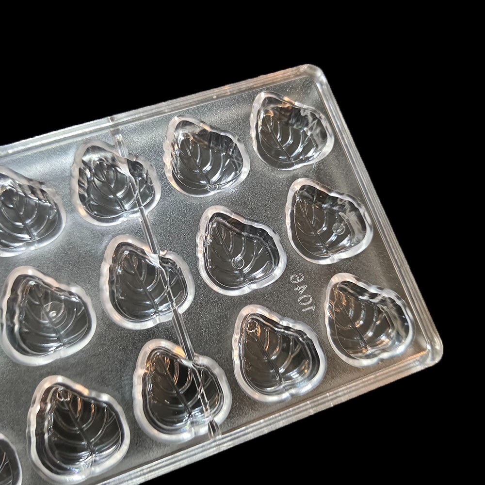 Short Leaf Shape PC Polycarbonate Hard Materials Chocolate Mold DIY Candy Mould