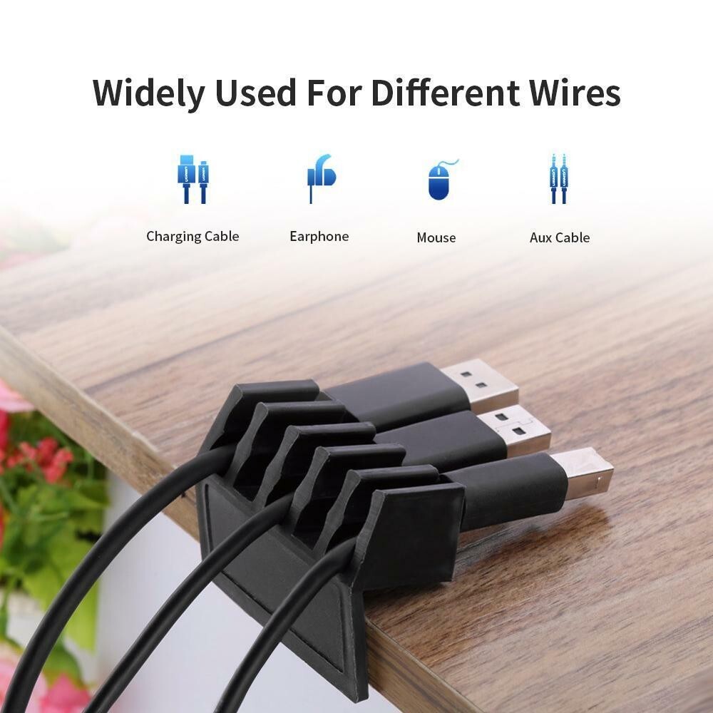 Cable Organizer 2 Pack Five Slot Plastic Wire Cable Separator Versatile