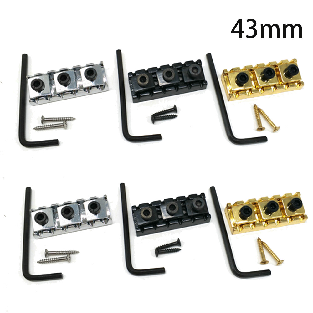 2 Sets Guitar Locking Nut 43mm String Lock For Floyd Rose Tremolo Bridge US
