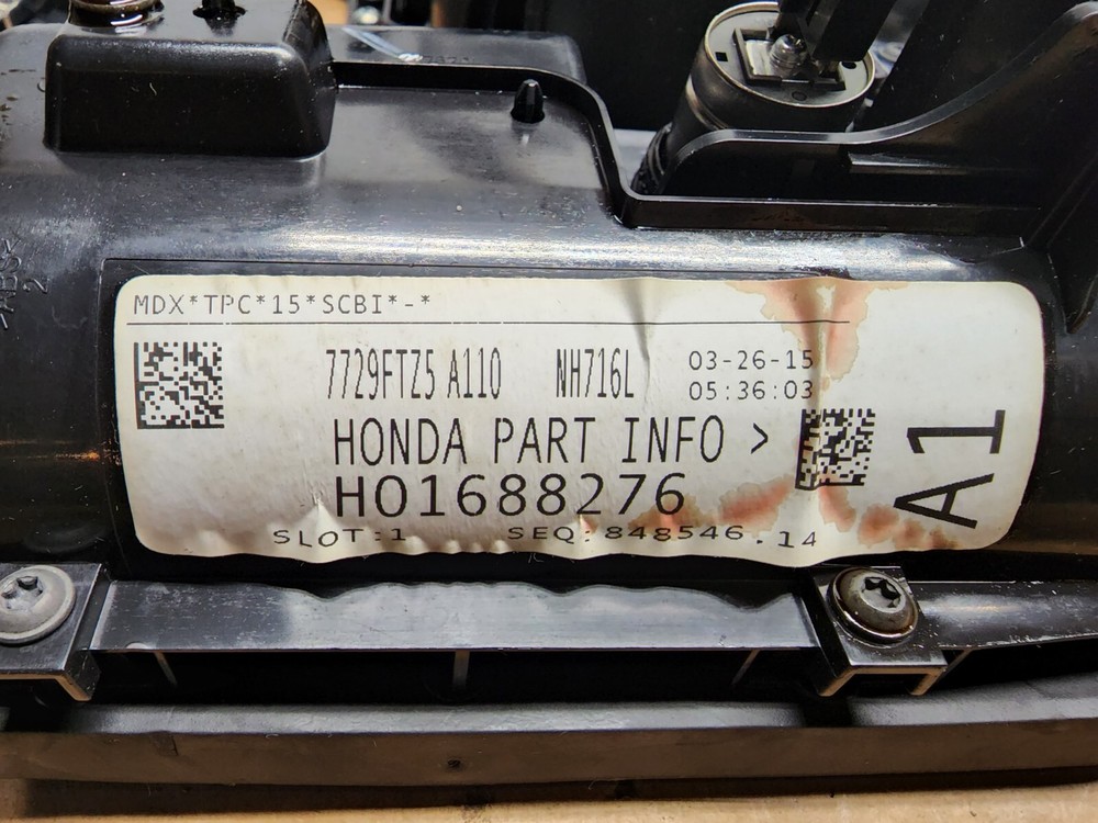 2016 ACURA MDX CENTER CONSOLE CUP HOLDER PANEL OEM H01688276