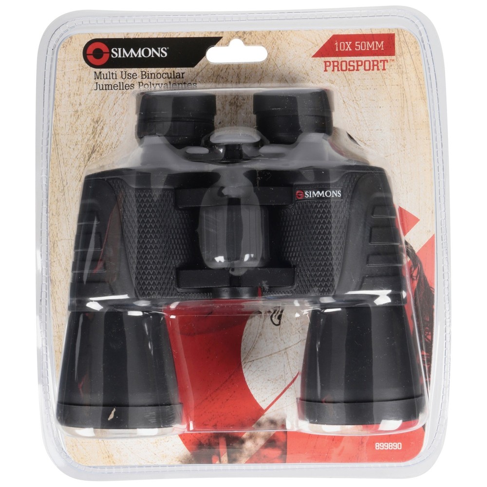 Prism Binoculars Black W/ Rubber Armor & Neck Strap – Durable