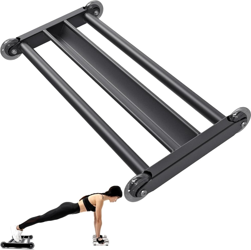 Glute Ham Glider Multi-Functional Hamstring Roller W/ Smooth Wheels V-Bar