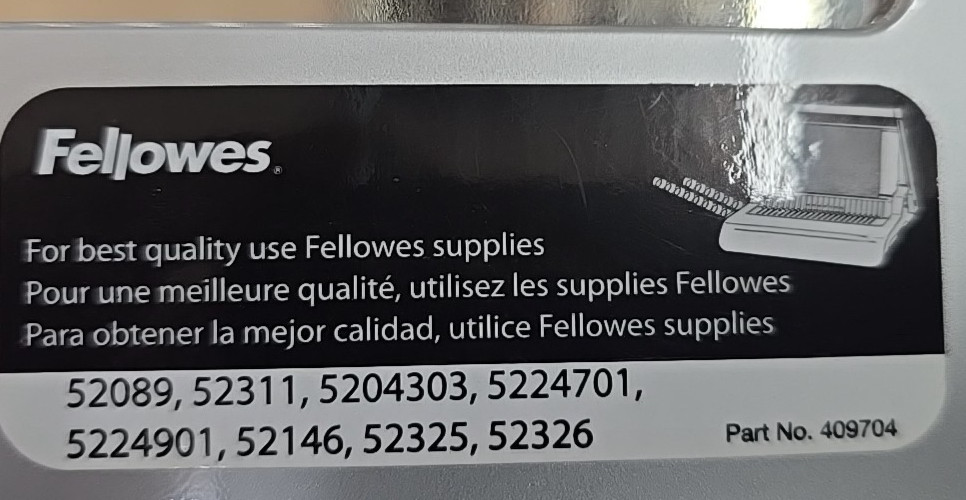 Fellowes Quasar E500 Binding Machine - 5216901