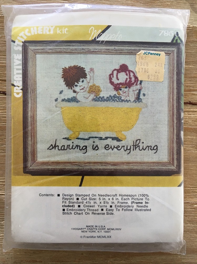 Creative Stitchery Kit Moppets Sharing Is Everything