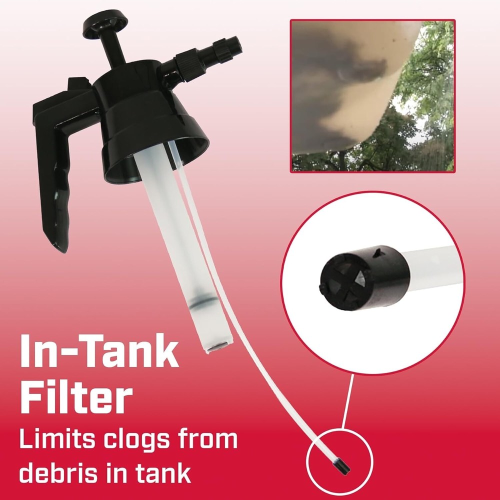 Translucent 2L Multi-Purpose Sprayer with Adjustable Nozzle & In-Tank Filter