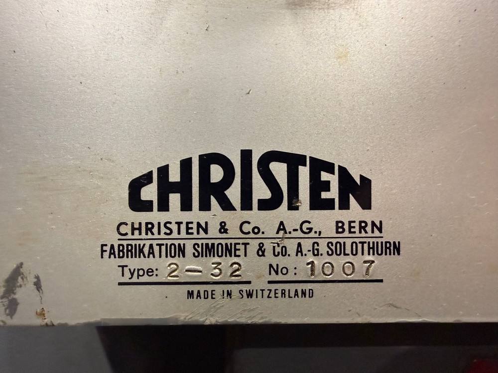 CHRISTEN 2-32 Select-A-Point Precision Drill & Tool Grinder #8199