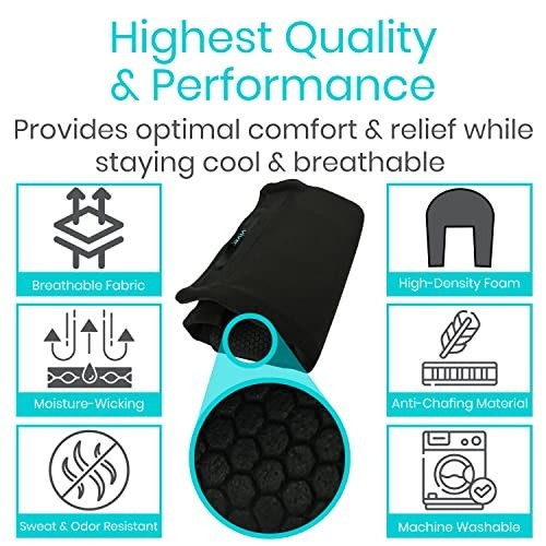 Crutch Pads & Hand Grips Set (5 PCS) - Soft Armpit Padding, Accessories Pouch, L