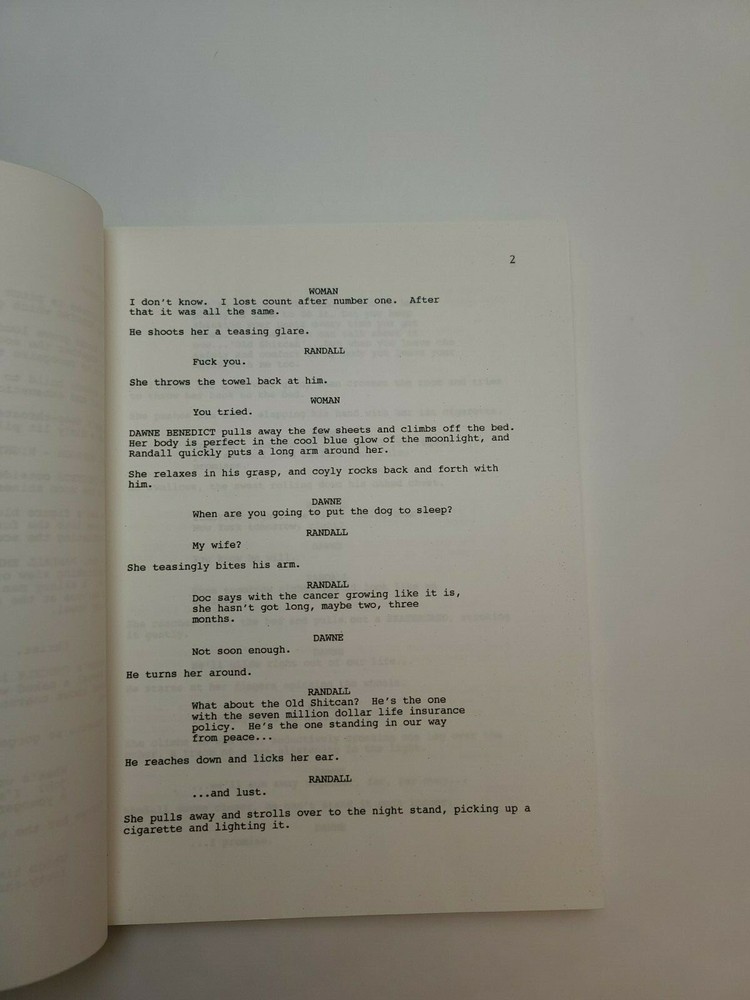 WORTH DYING FOR / Eric Swelstad 1990's Unproduced Movie Script Screenplay