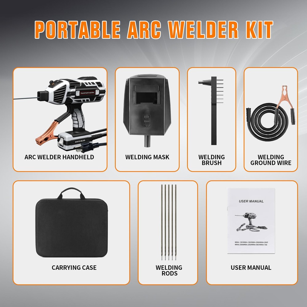 YesRight Handheld 110V ARC Welding Machine 120Amp with 6 Current Settings